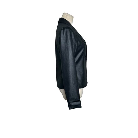 Forever 21 black one button fitted cocktail blazer size Small - Picture 8 of 10